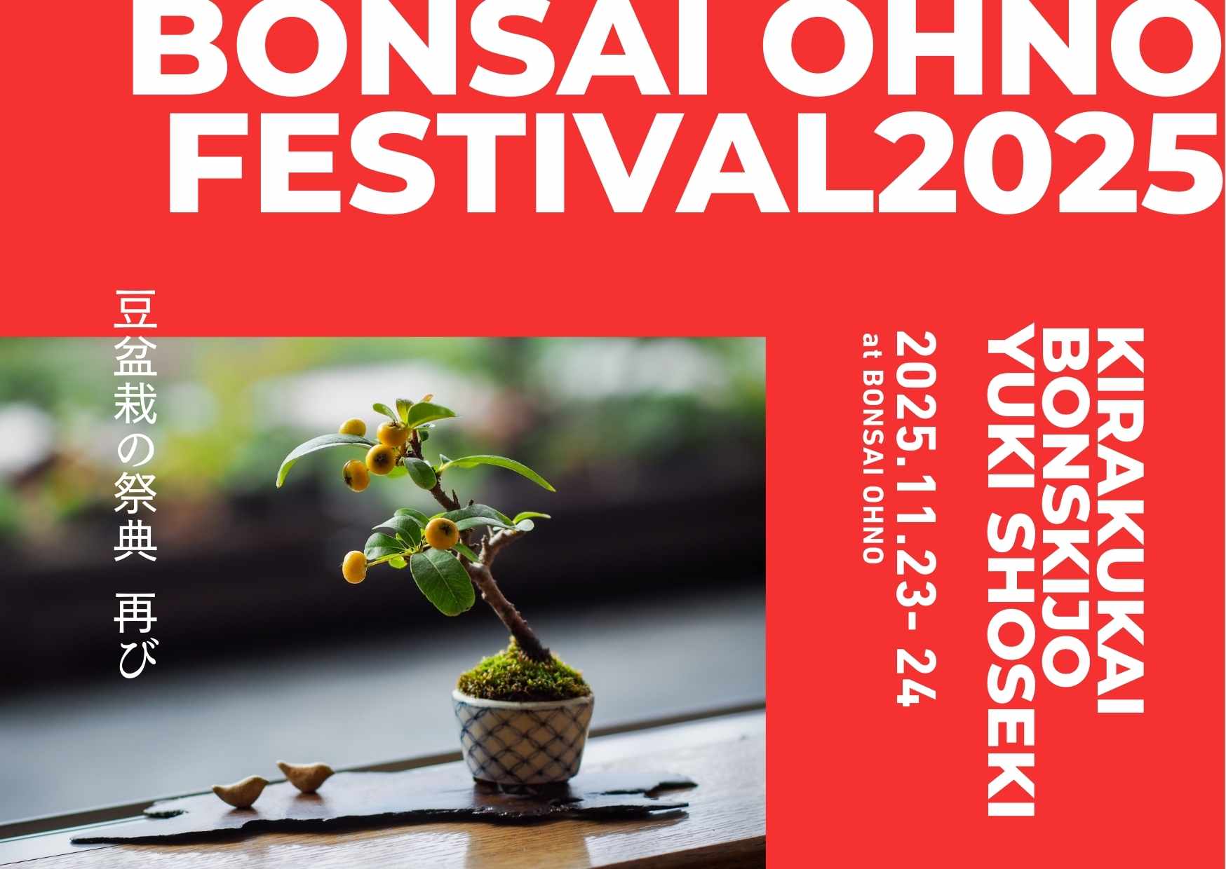 第2回盆栽大野フェス開催のお知らせ – 盆栽Q | あたらしい盆栽をはじめよう